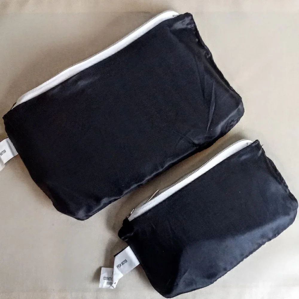 Ganz B&W Polka Dot 2-Pc. Cosmetic Bag Set